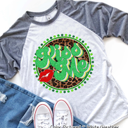Retro Leopard Kiss Me St Patricks Day Tee
