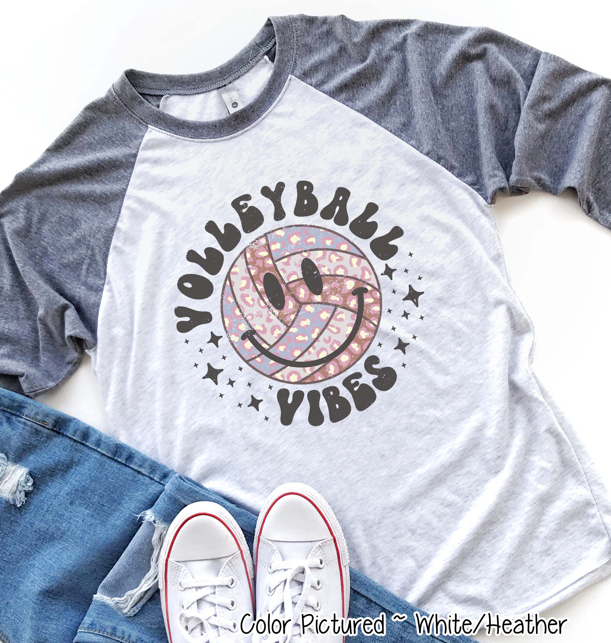 Volleyball Smile Retro Vibes Tee