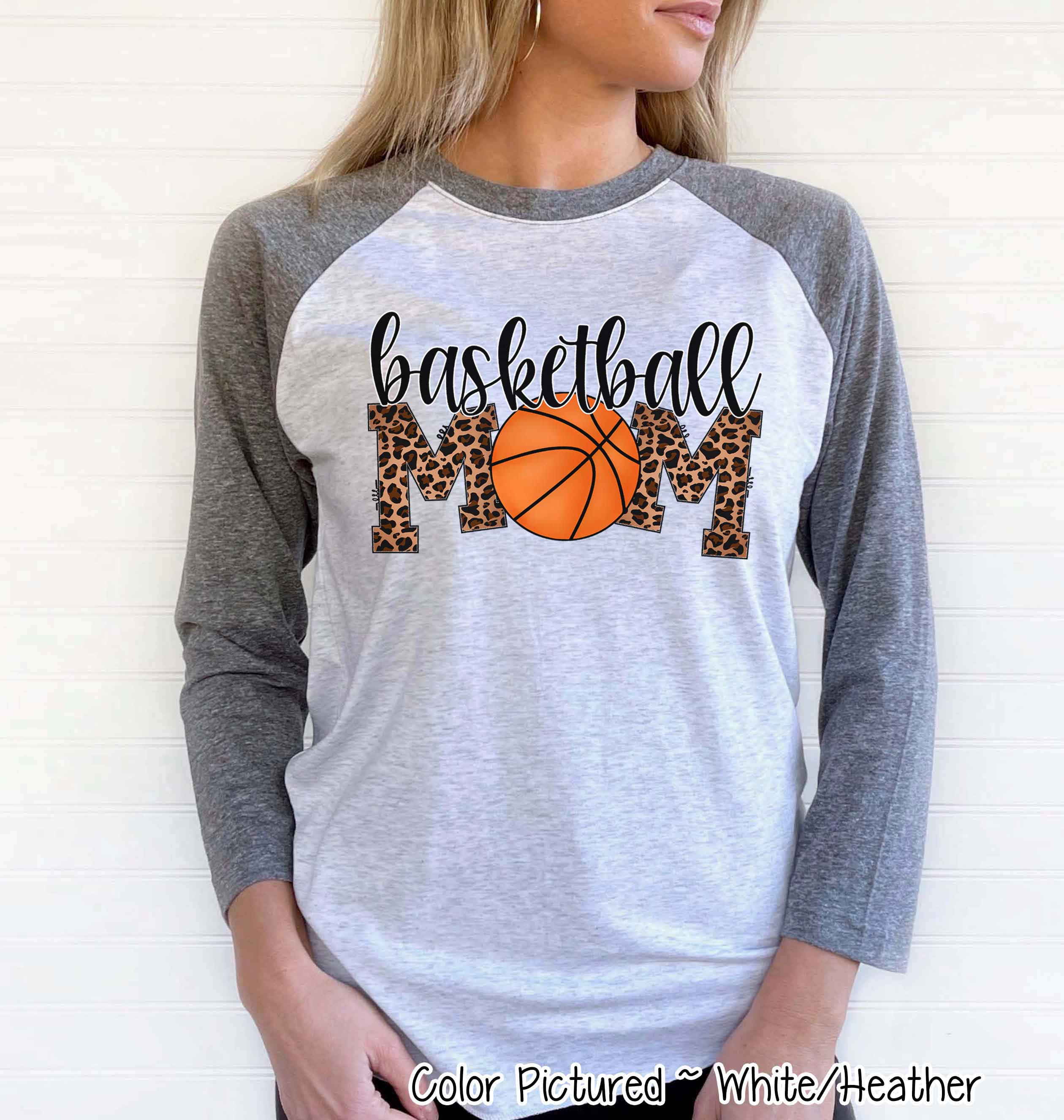 Leopard Basketball Mom Tee