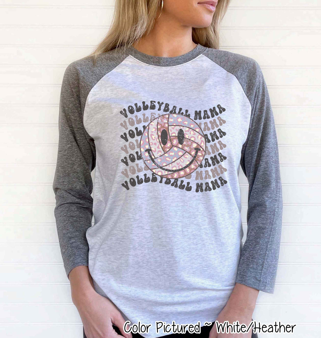 Retro Smile Volleyball Mama Tee
