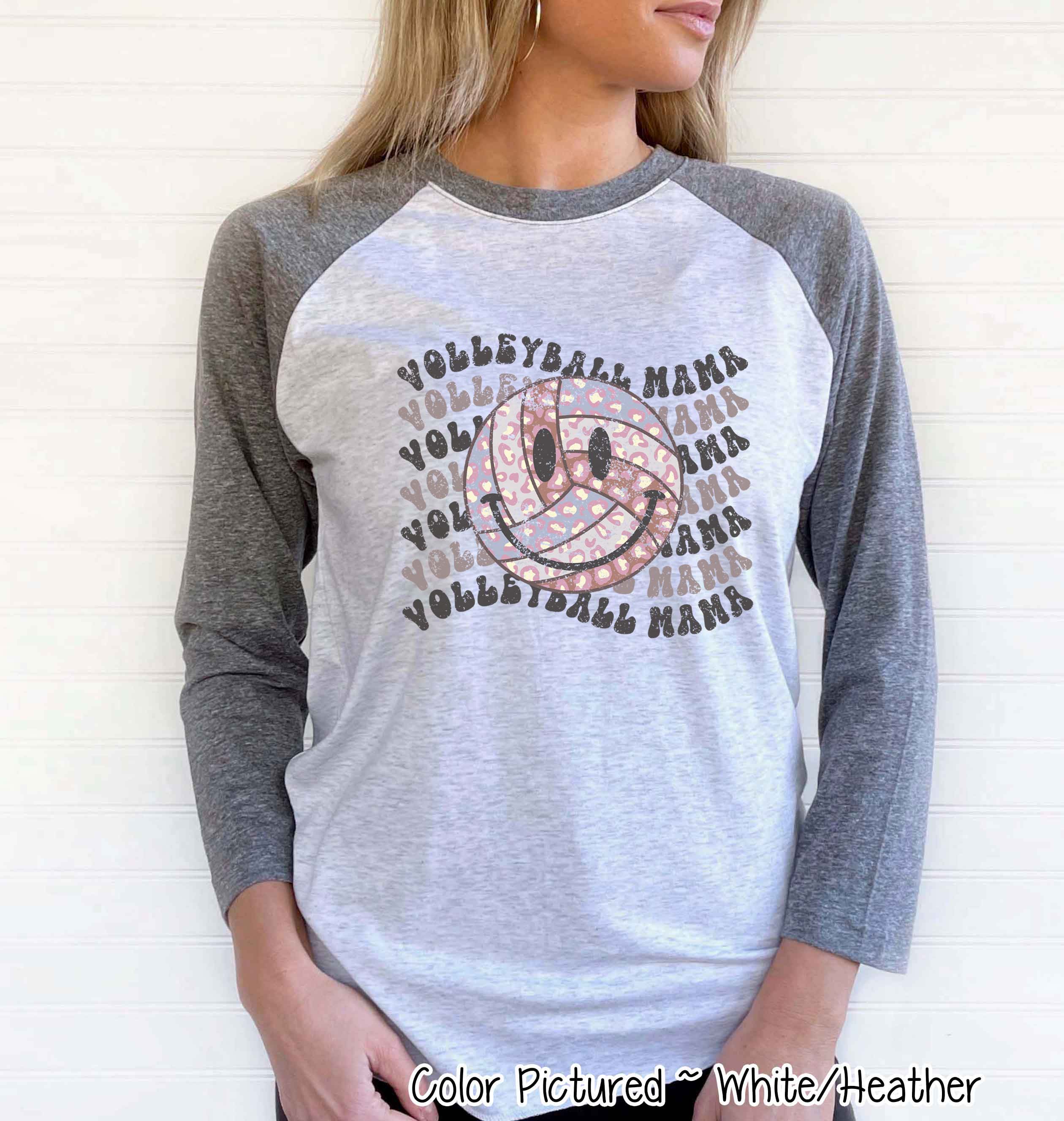 Retro Smile Volleyball Mama Tee