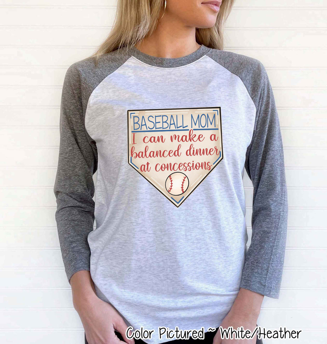 Baseball Mom I Can Make a Balanced Dinner at Concessions Tee