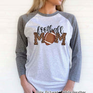 Leopard Football Mom Tee