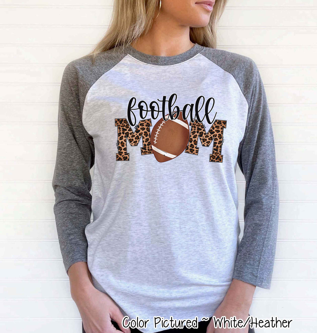 Leopard Football Mom Tee