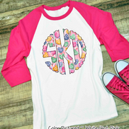 Monogram Conversation Hearts Prints Valentine Shirt