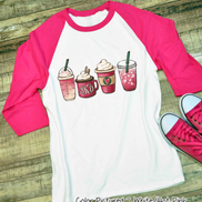 Monogram Coffee Drinks Valentine Shirt