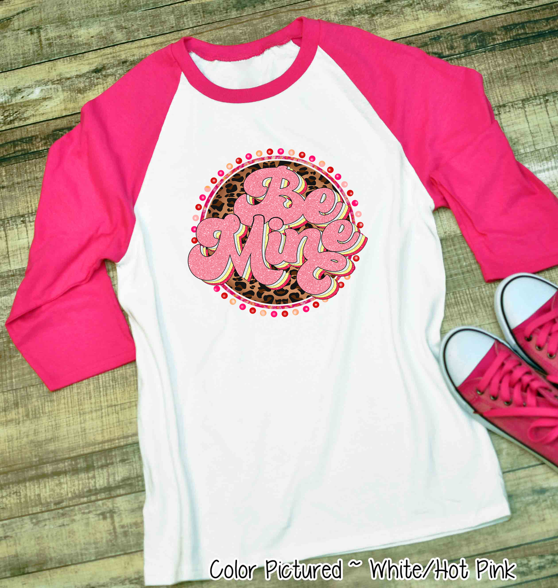 Leopard Print Retro Be Mine Valentine Shirt
