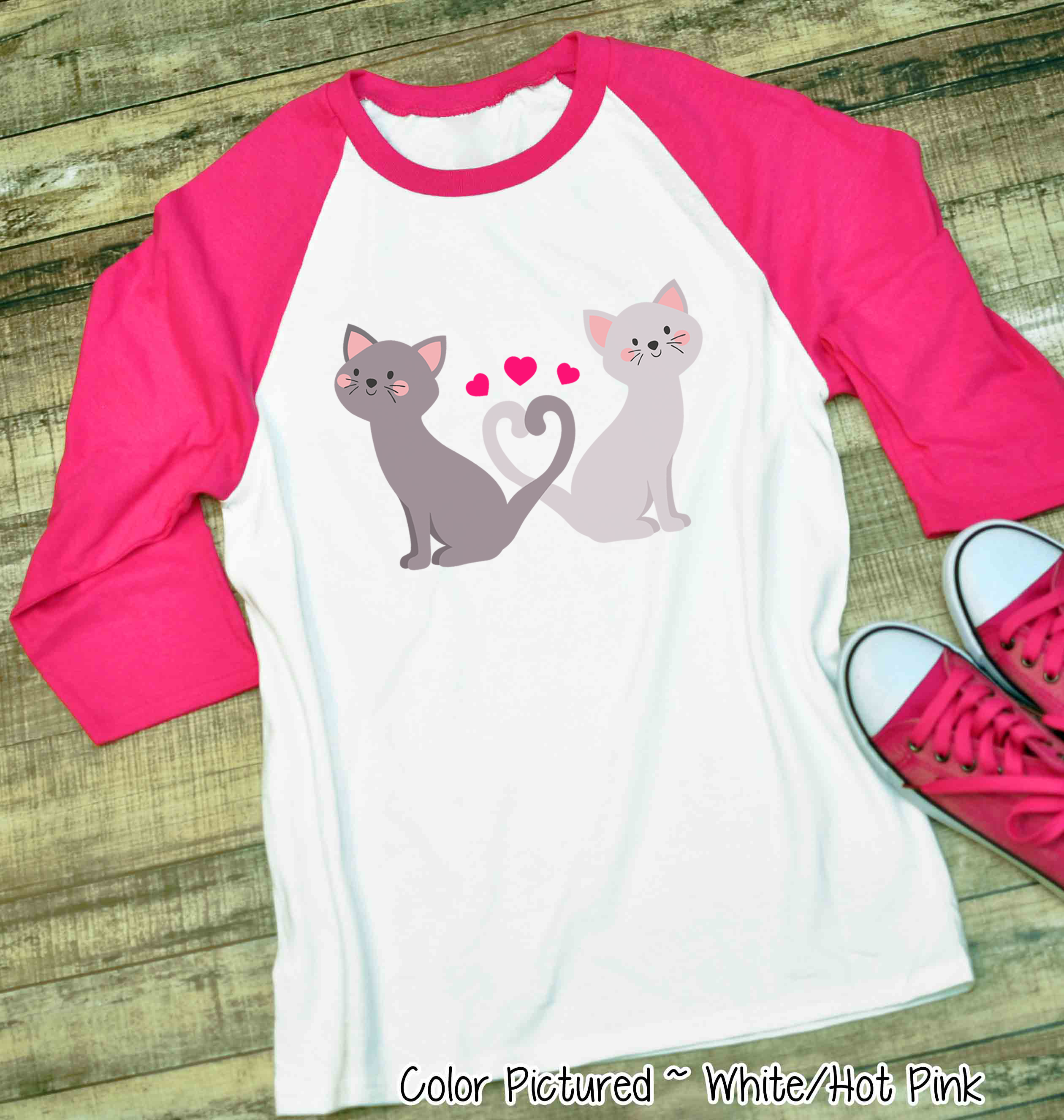 Cats and Hearts Valentine Shirt