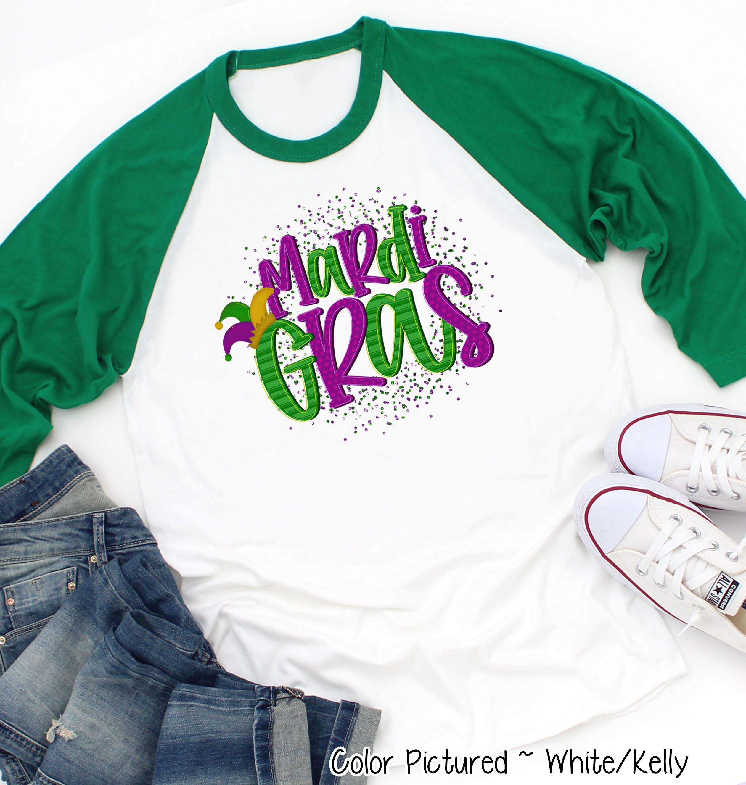 Mardi Gras Jester Hat Tee