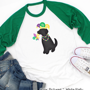 Black Lab Mardi Gras Tee