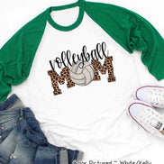 Volleyball Leopard Mom Tee