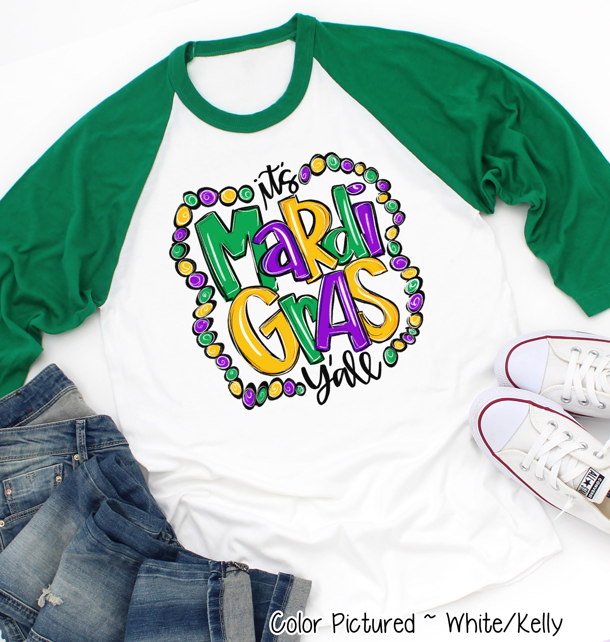 It's Mardi Gras Y'all Beads Mardi Gras Tee