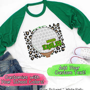 Personalized Leopard Golf Fan Tee