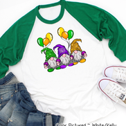 Monogram Gnomes Mardi Gras Tee