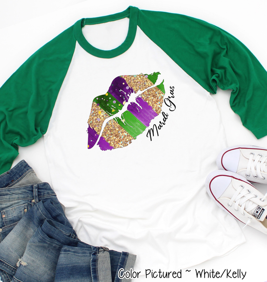 Mardi Gras Lips Tee