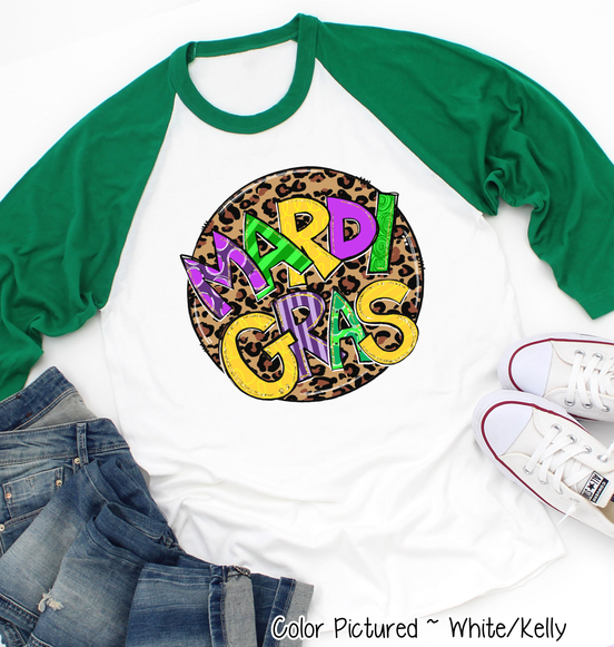 Leopard Mardi Gras Tee