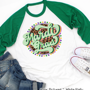 Retro Leopard Mardi Gras Tee