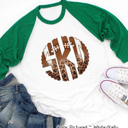 Football Leopard Big Monogram Tee