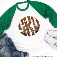 Football Leopard Big Monogram Tee
