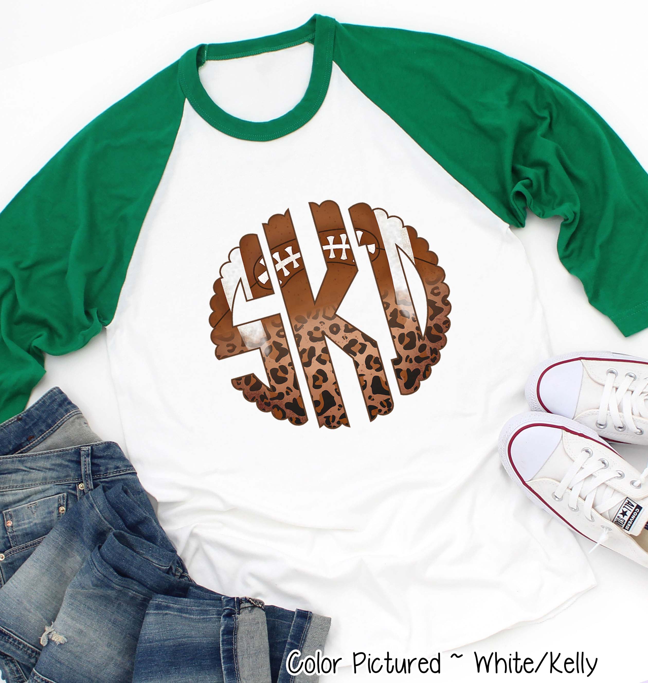 Football Leopard Big Monogram Tee