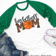 Leopard Basketball Mom Tee