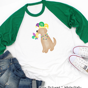 Yellow Lab Mardi Gras Tee