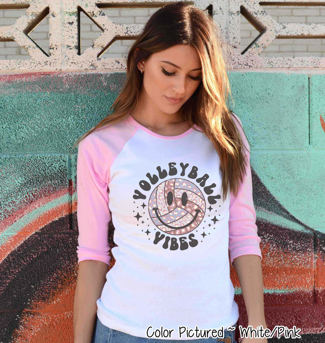 Volleyball Smile Retro Vibes Tee