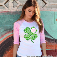 Monogram Multi Clover St Patricks Day Tee