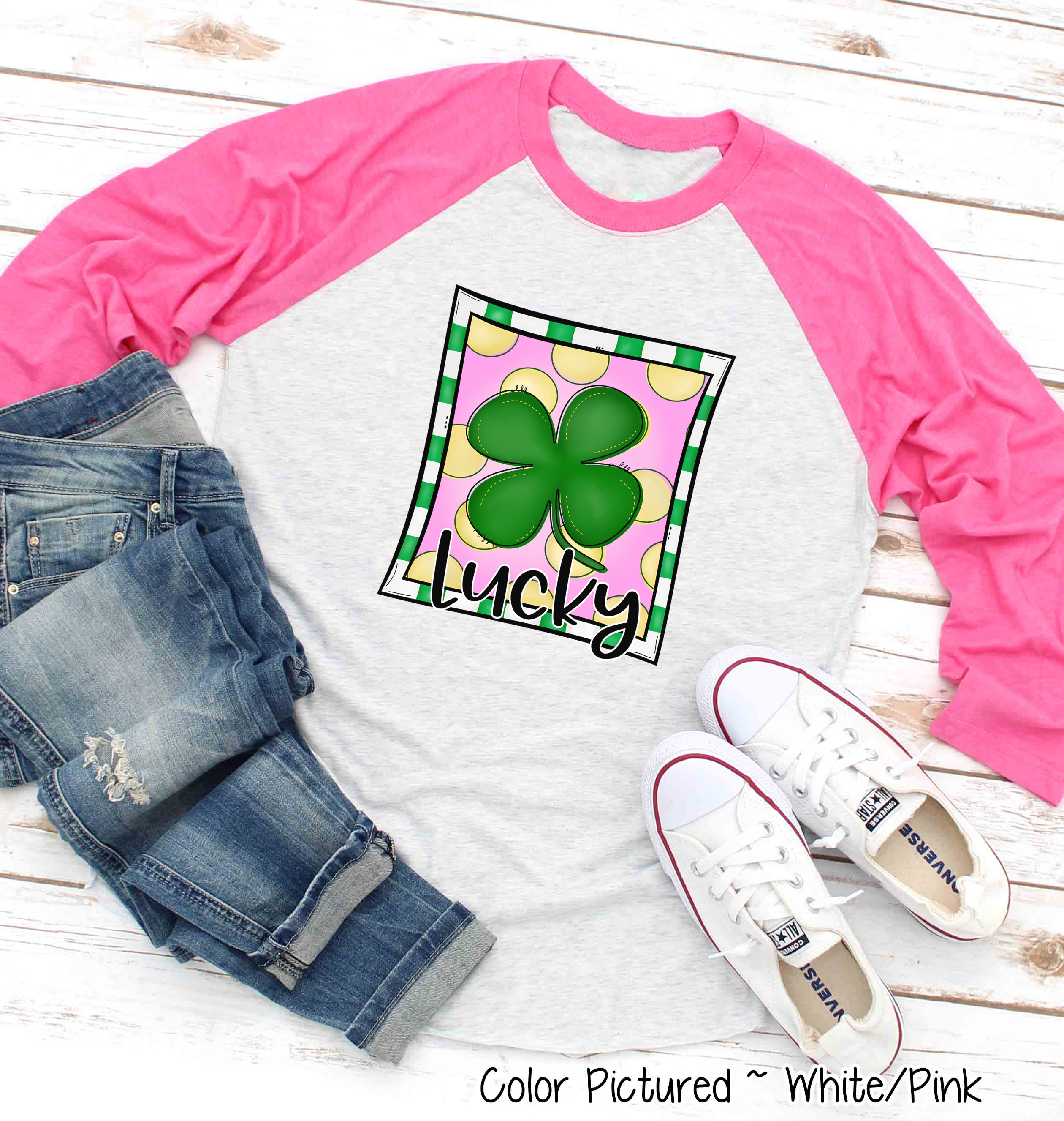 Lucky Clover St Patricks Day Tee