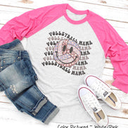 Retro Smile Volleyball Mama Tee