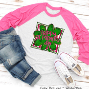 Happy St Patricks Day Clover Tee