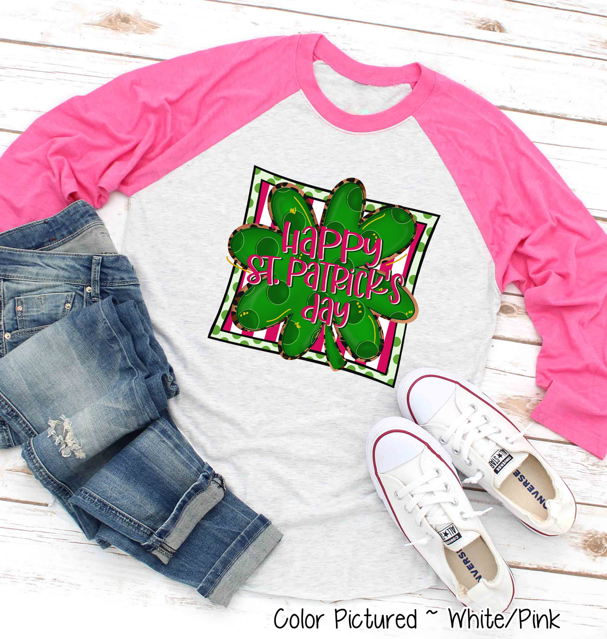 Happy St Patricks Day Clover Tee