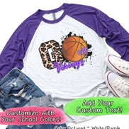 Personalized Leopard Basketball GO Fan Tee