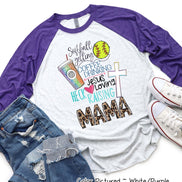 Softball Yelling Jesus Loving Mom Tee