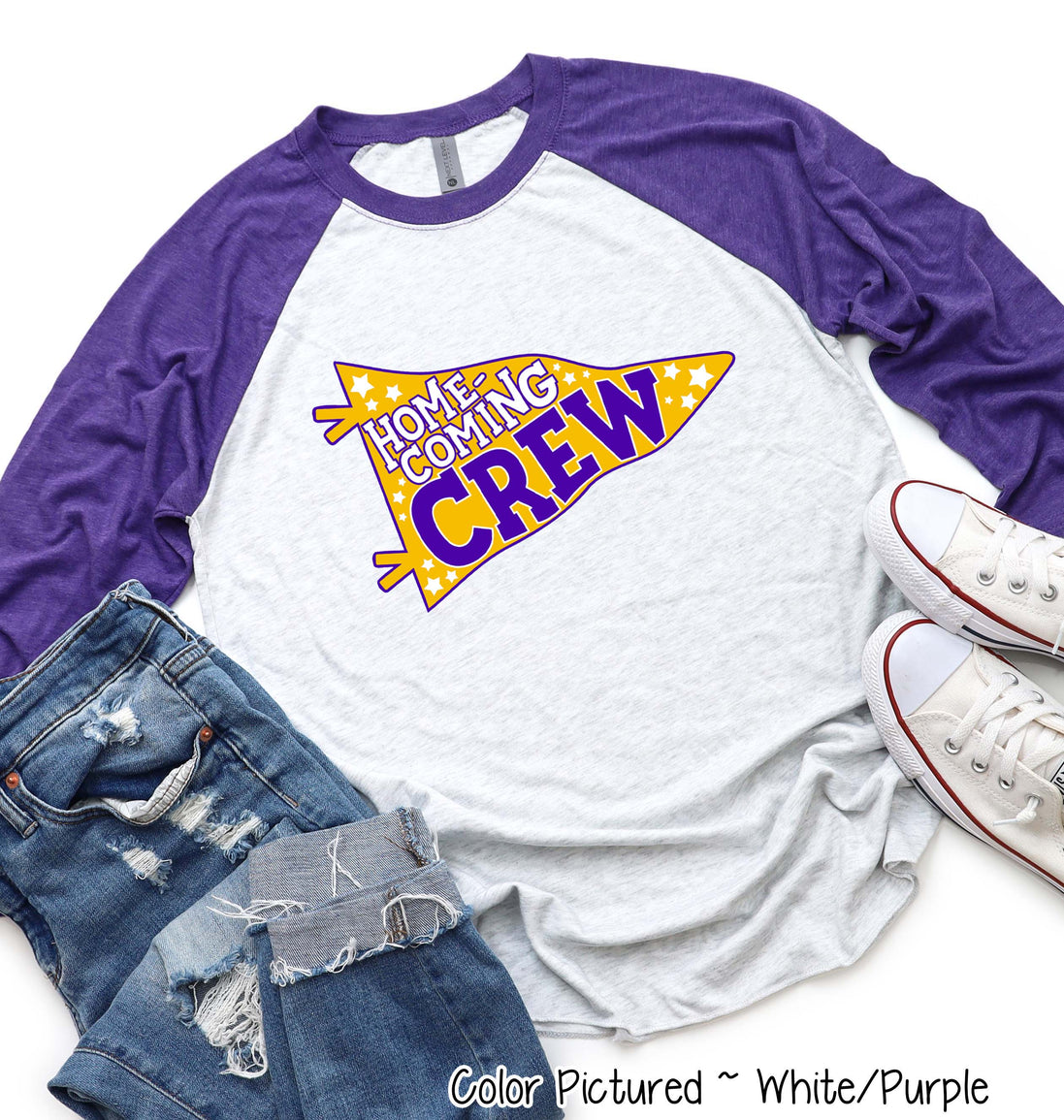 Custom Homecoming Crew Pennant Tee