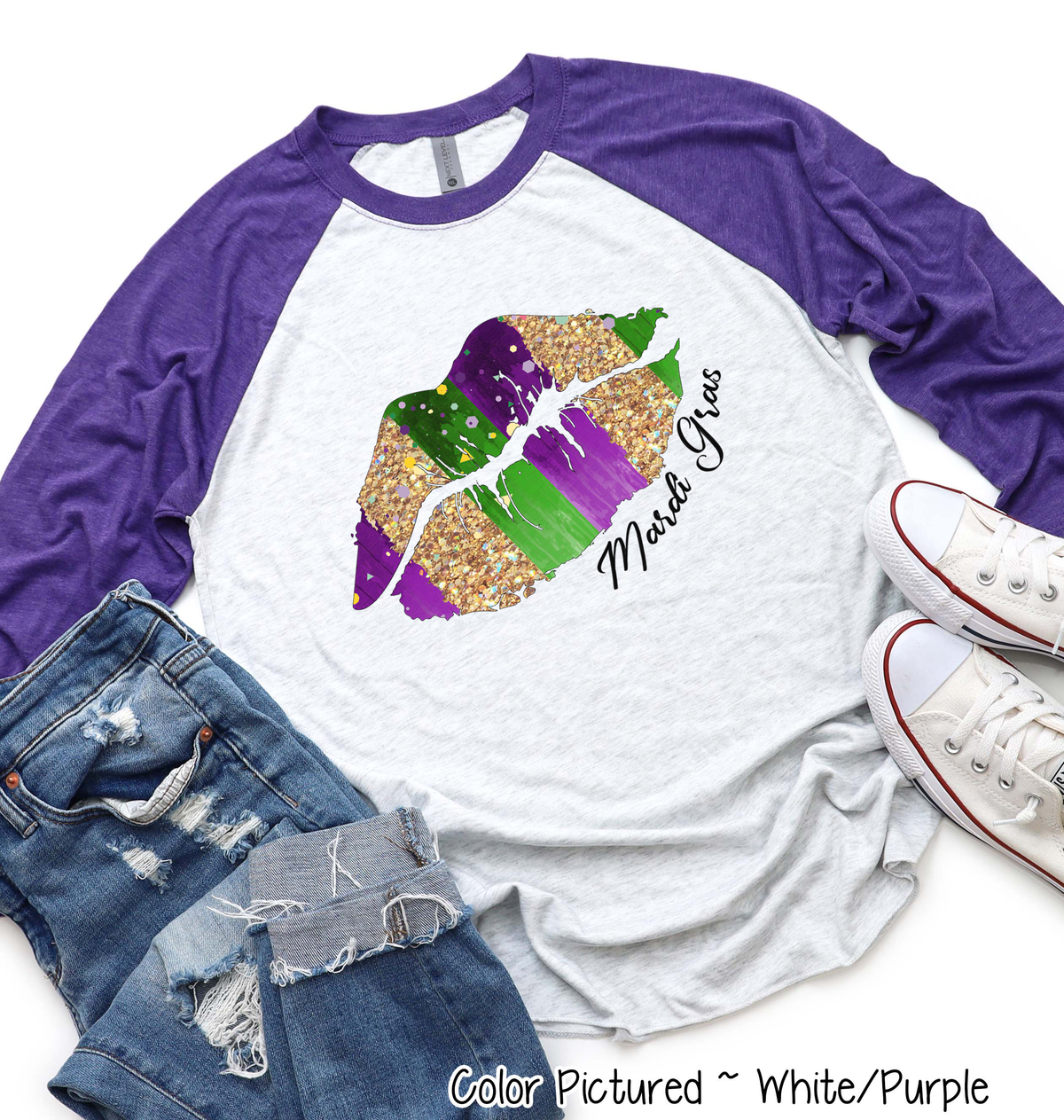 Mardi Gras Lips Tee