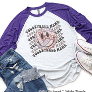 Retro Smile Volleyball Mama Tee