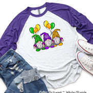 Monogram Gnomes Mardi Gras Tee