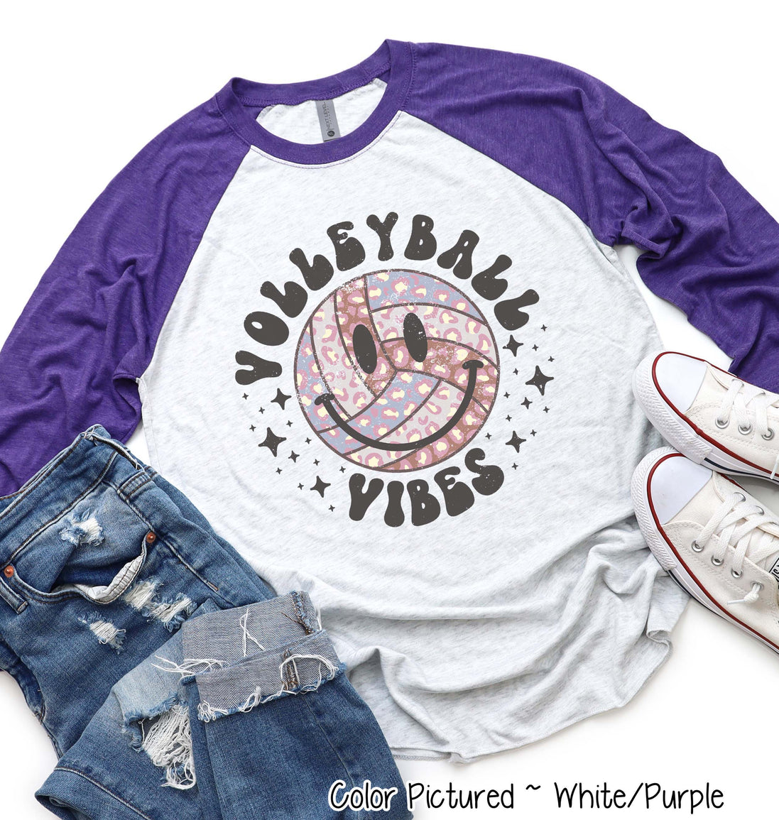 Volleyball Smile Retro Vibes Tee
