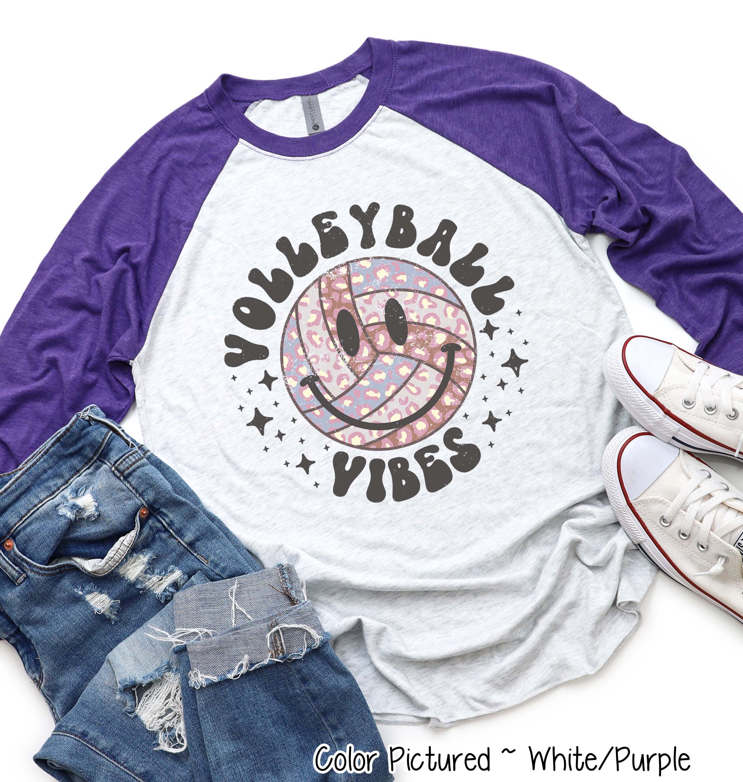 Volleyball Smile Retro Vibes Tee
