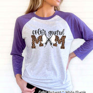Leopard Color Guard Mom Tee