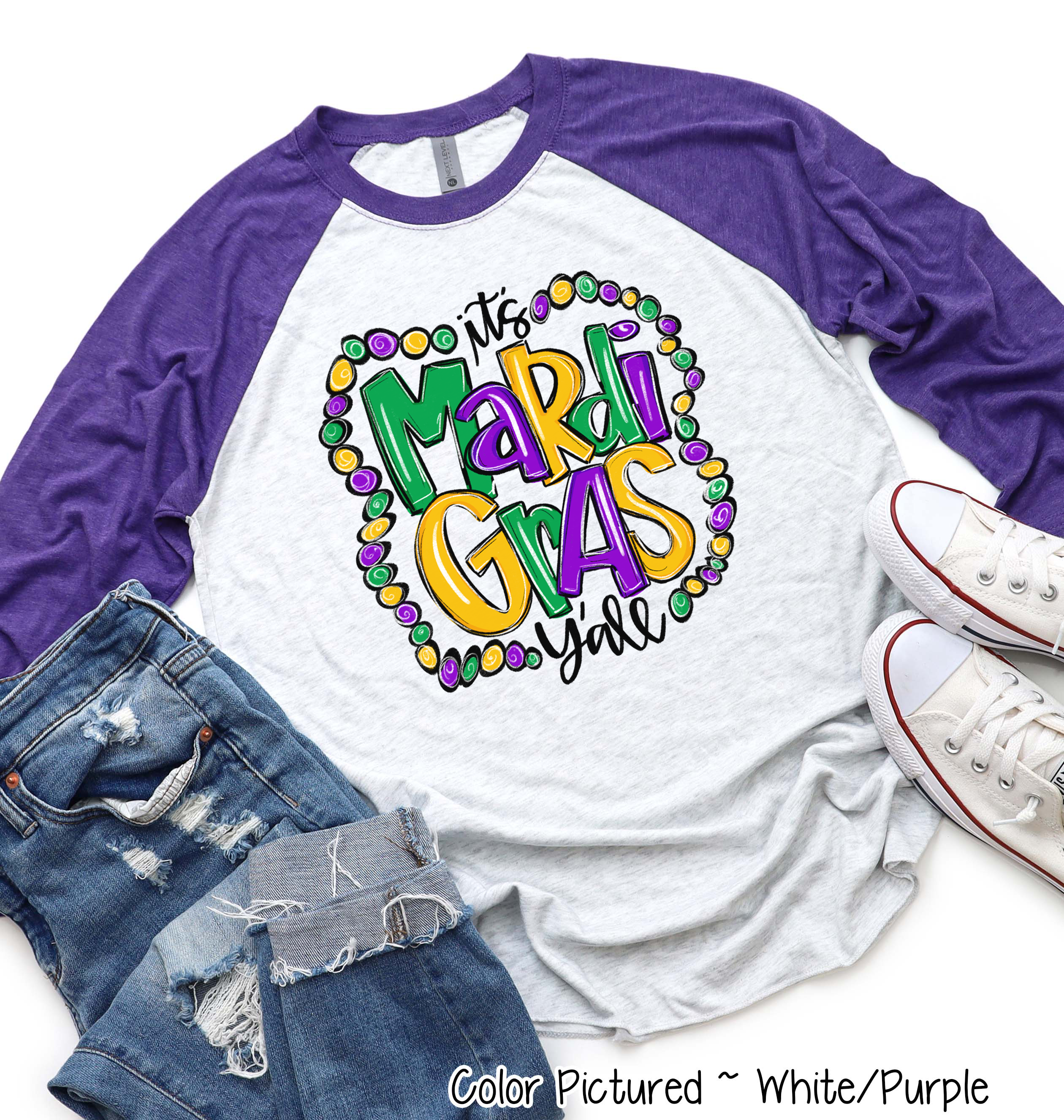 It's Mardi Gras Y'all Beads Mardi Gras Tee