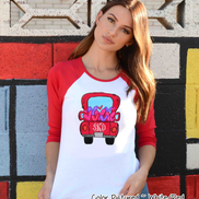 Monogram Red Truck with Hearts Valentine Shirt