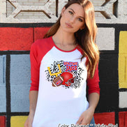 Personalized Leopard Football Game Day Fan Tee