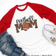 Leopard Football Mom Tee