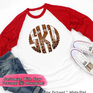 Football Leopard Big Monogram Tee