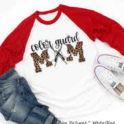 Leopard Color Guard Mom Tee