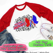 Personalized Leopard Color Guard Fan Tee