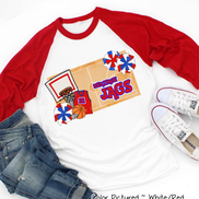 Personalized Basketball Court Fan Tee