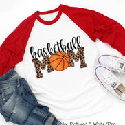 Leopard Basketball Mom Tee